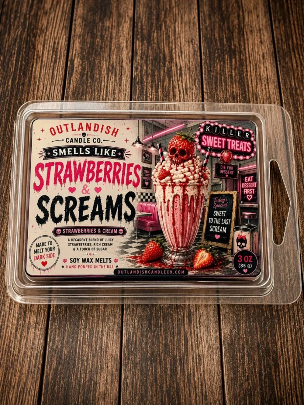 Strawberries & Screams Wax Melts | Strawberries and Cream Scent